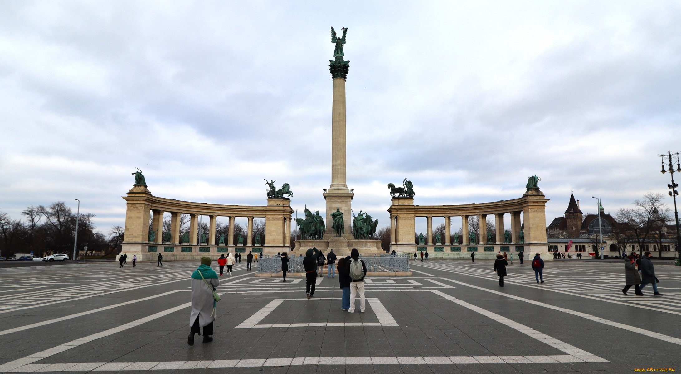 heroes square, millenium monument, ,  , , heroes, square, millenium, monument